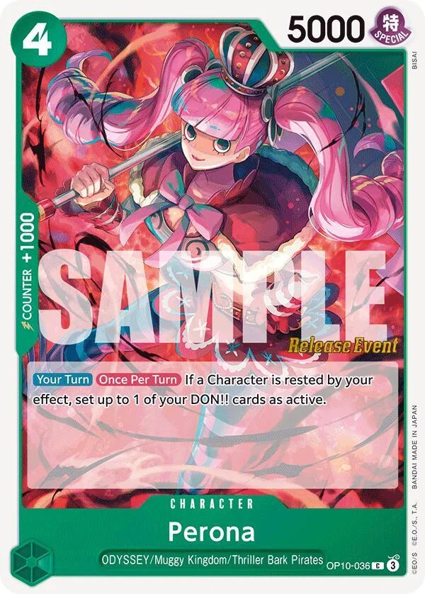 Perona, Royal Blood Release Event Cards OP10-036