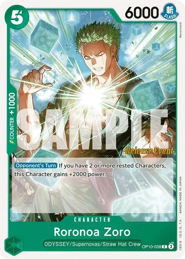 Roronoa Zoro, Royal Blood Release Event Cards OP10-038