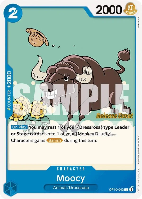 Moocy, Royal Blood Release Event Cards OP10-043
