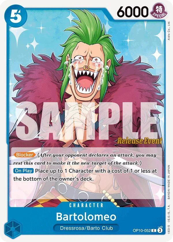 Bartolomeo, Royal Blood Release Event Cards OP10-052