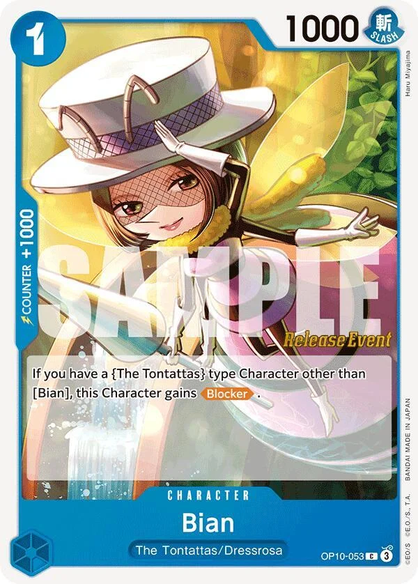 Bian, Royal Blood Release Event Cards OP10-053