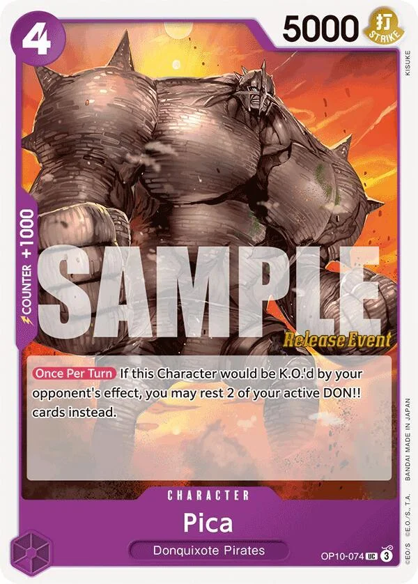 Pica, Royal Blood Release Event Cards OP10-074