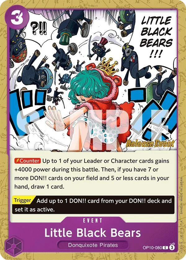 Little Black Bears, Royal Blood Release Event Cards OP10-080