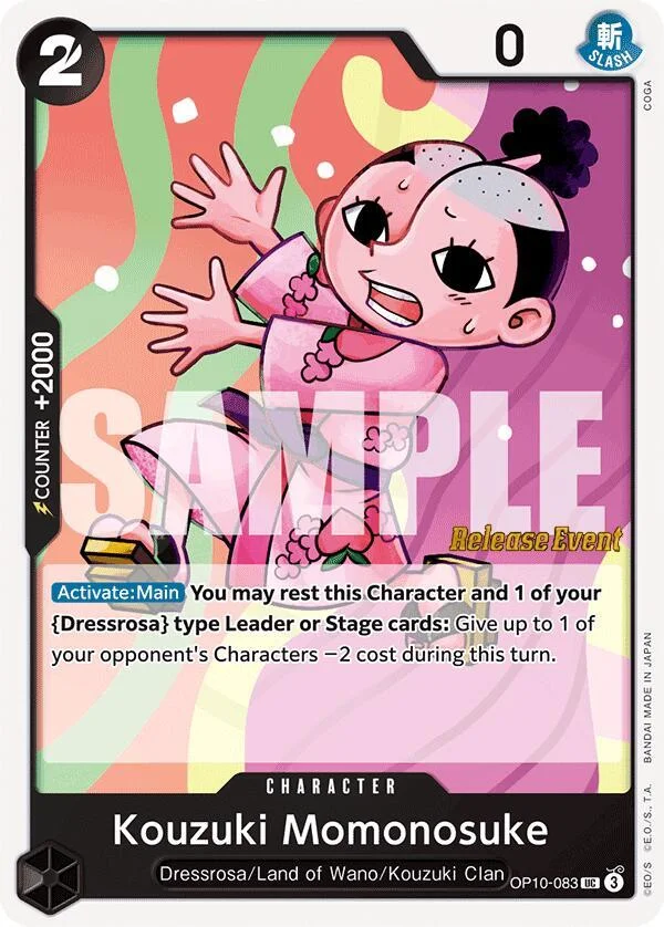 Kouzuki Momonosuke, Royal Blood Release Event Cards OP10-083