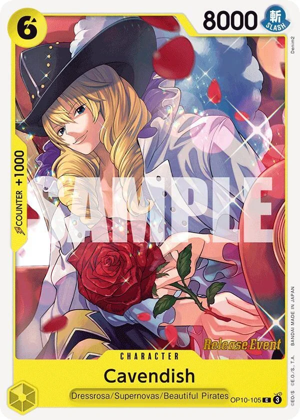 Cavendish, Royal Blood Release Event Cards OP10-105