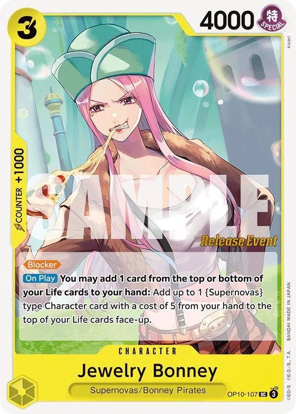 Jewelry Bonney, Royal Blood Release Event Cards OP10-107