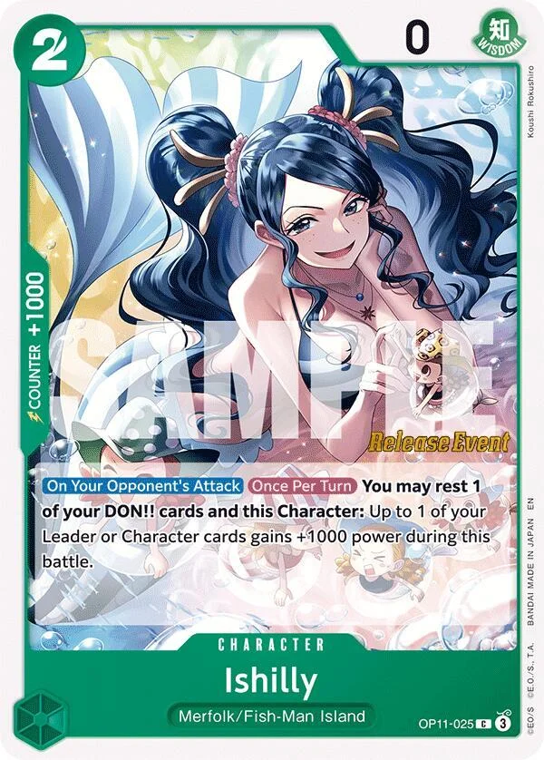 Ishilly, A Fist of Divine Speed Release Event Cards OP11-025