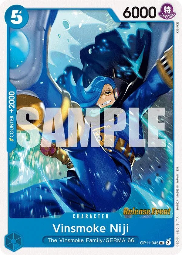 Vinsmoke Niji, A Fist of Divine Speed Release Event Cards OP11-045