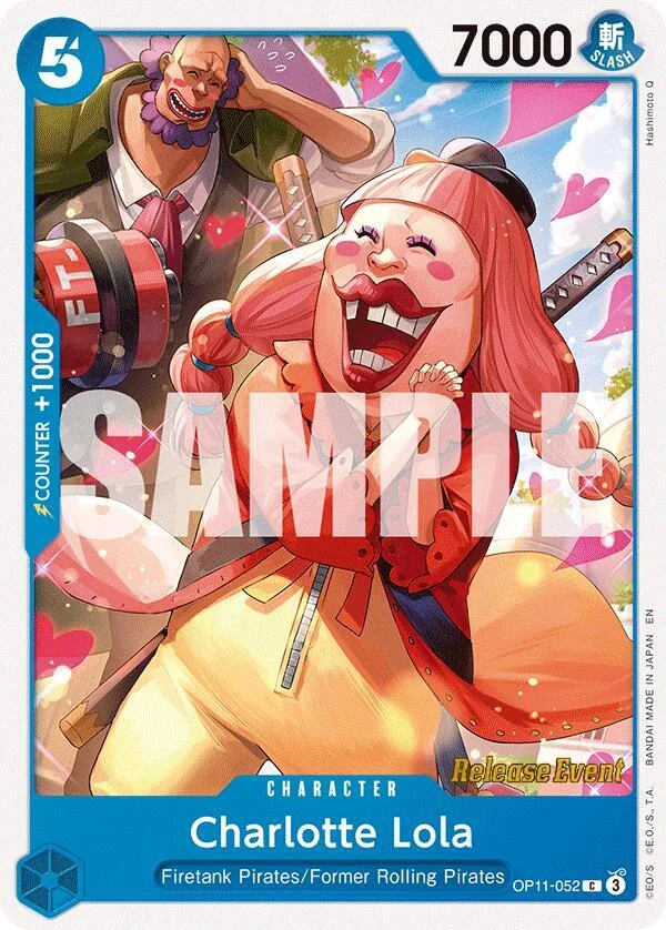 Charlotte Lola, A Fist of Divine Speed Release Event Cards OP11-052
