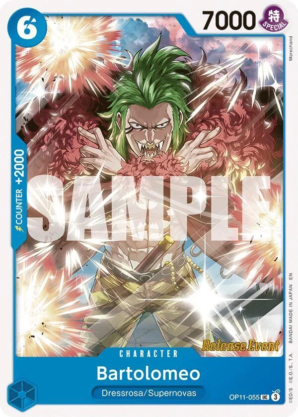 Bartolomeo, A Fist of Divine Speed Release Event Cards OP11-055