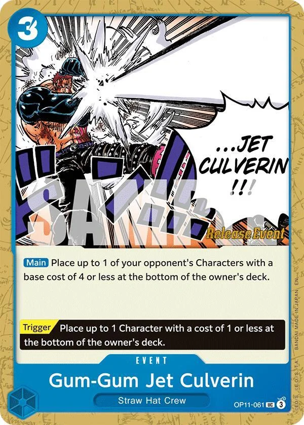 Gum-Gum Jet Culverin, A Fist of Divine Speed Release Event Cards OP11-061