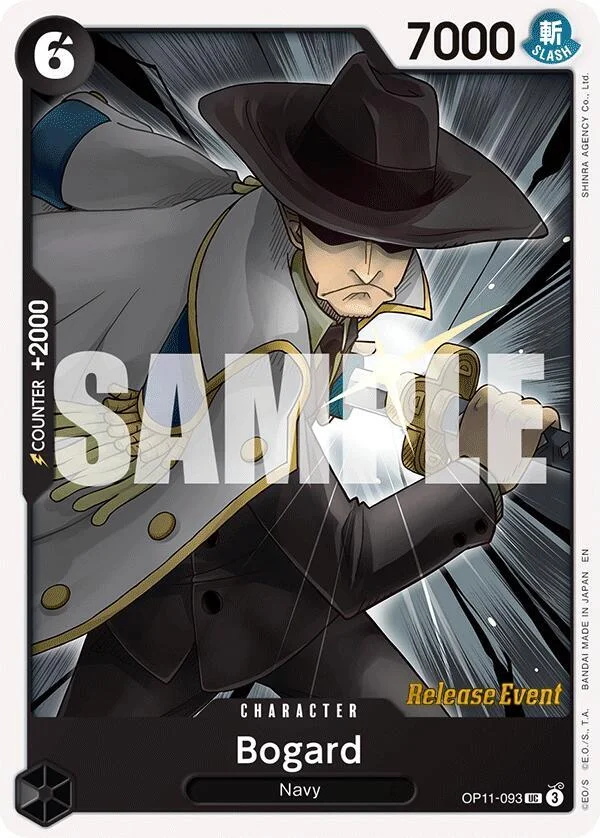 Bogard, A Fist of Divine Speed Release Event Cards OP11-093