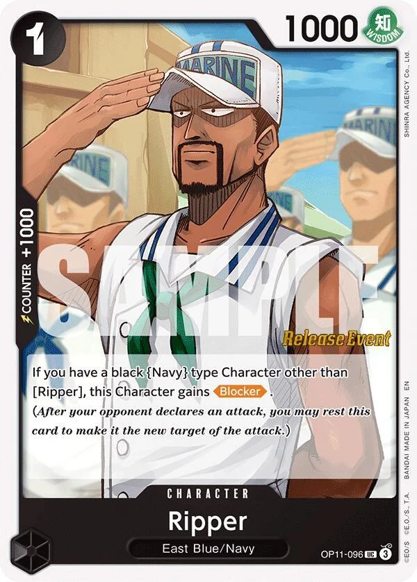 Ripper, A Fist of Divine Speed Release Event Cards OP11-096