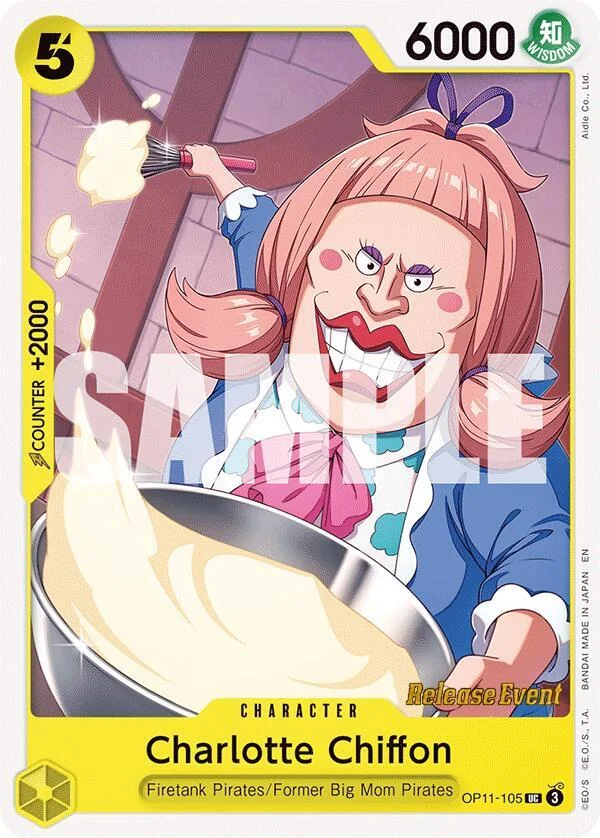 Charlotte Chiffon, A Fist of Divine Speed Release Event Cards OP11-105