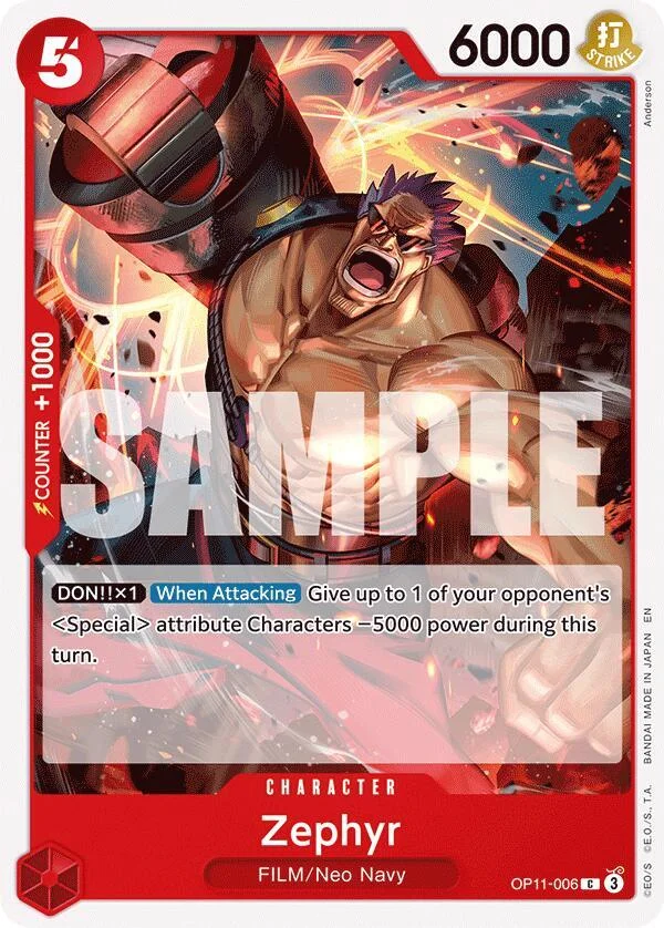 Zephyr, A Fist of Divine Speed OP11-006