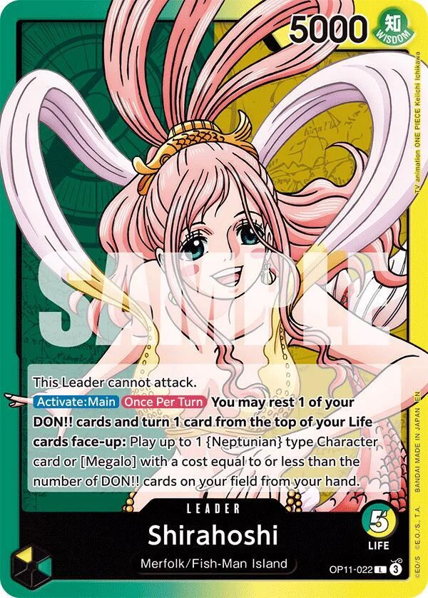 Shirahoshi, A Fist of Divine Speed OP11-022