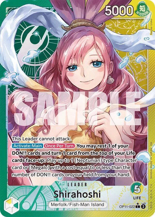 Shirahoshi, A Fist of Divine Speed OP11-022
