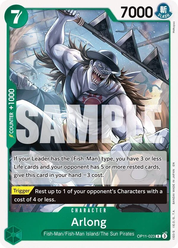 Arlong, A Fist of Divine Speed OP11-023