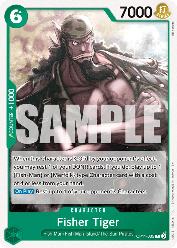 Fisher Tiger, A Fist of Divine Speed OP11-035