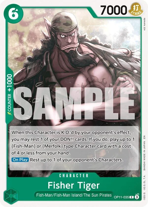 Fisher Tiger, A Fist of Divine Speed OP11-035