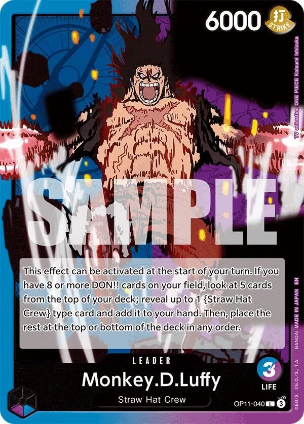 Monkey.D.Luffy, A Fist of Divine Speed OP11-040