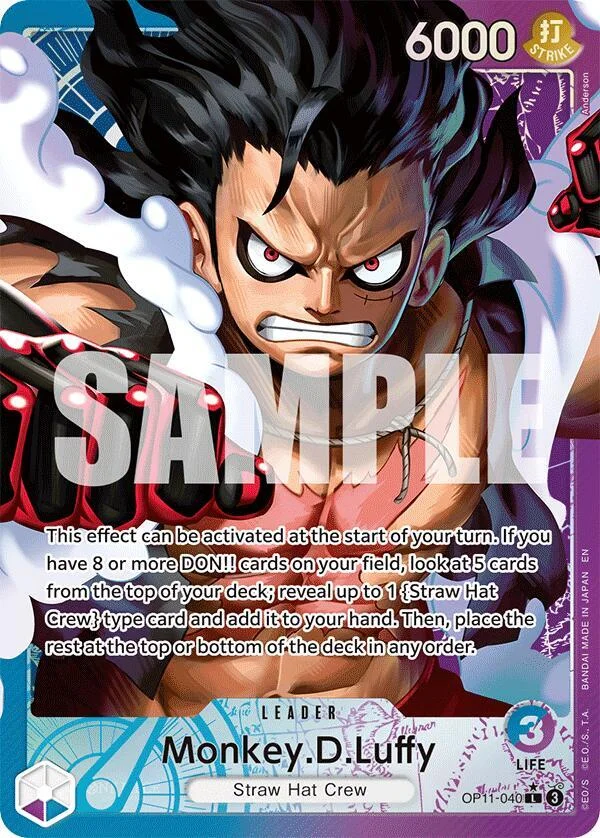 Monkey.D.Luffy, A Fist of Divine Speed OP11-040