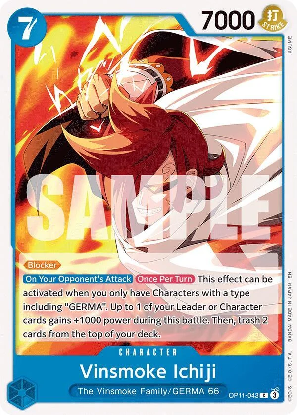 Vinsmoke Ichiji, A Fist of Divine Speed OP11-043