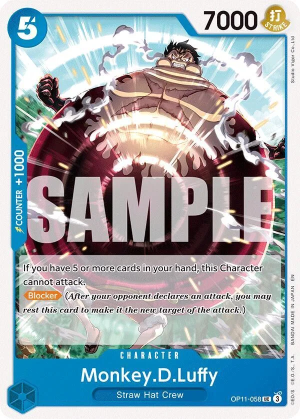 Monkey.D.Luffy, A Fist of Divine Speed OP11-058