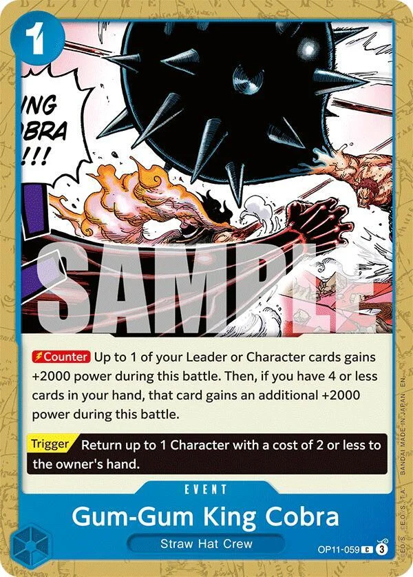 Gum-Gum King Cobra, A Fist of Divine Speed OP11-059