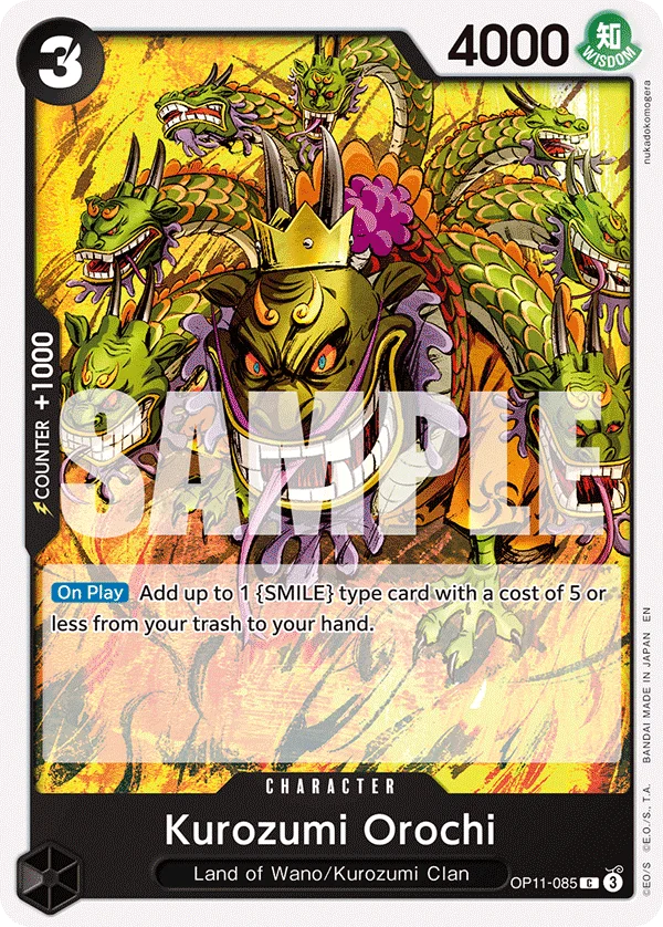 Kurozumi Orochi, A Fist of Divine Speed OP11-085