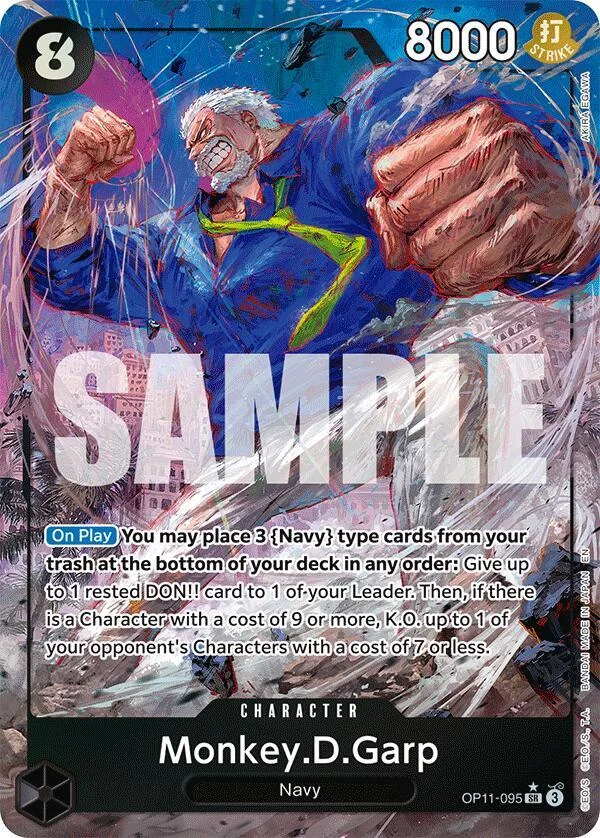 Monkey.D.Garp, A Fist of Divine Speed OP11-095