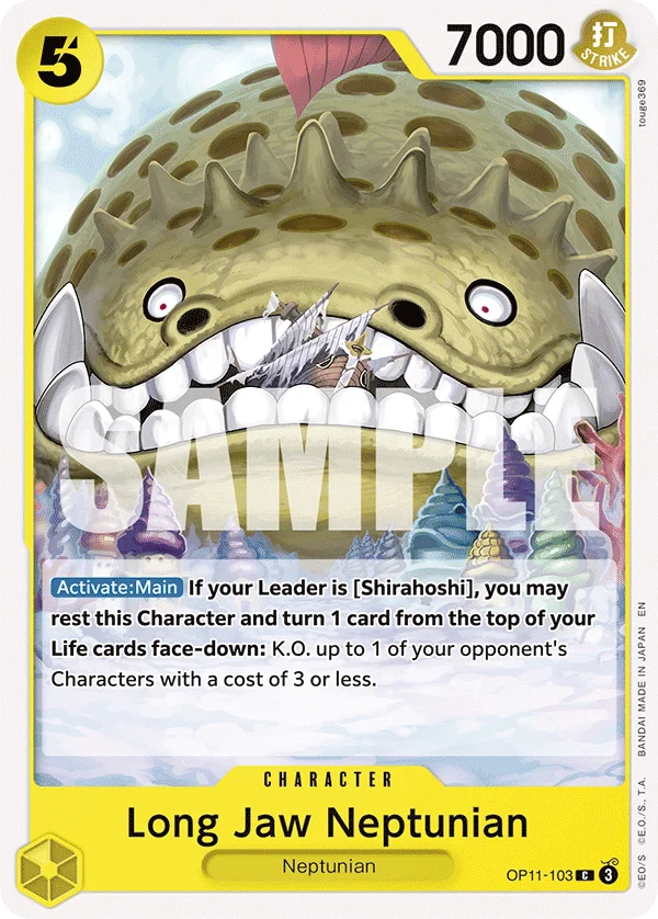Long-Jaw Neptunian, A Fist of Divine Speed OP11-103