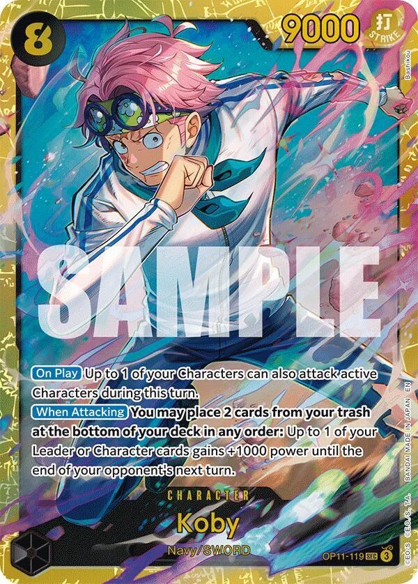 Koby, A Fist of Divine Speed OP11-119