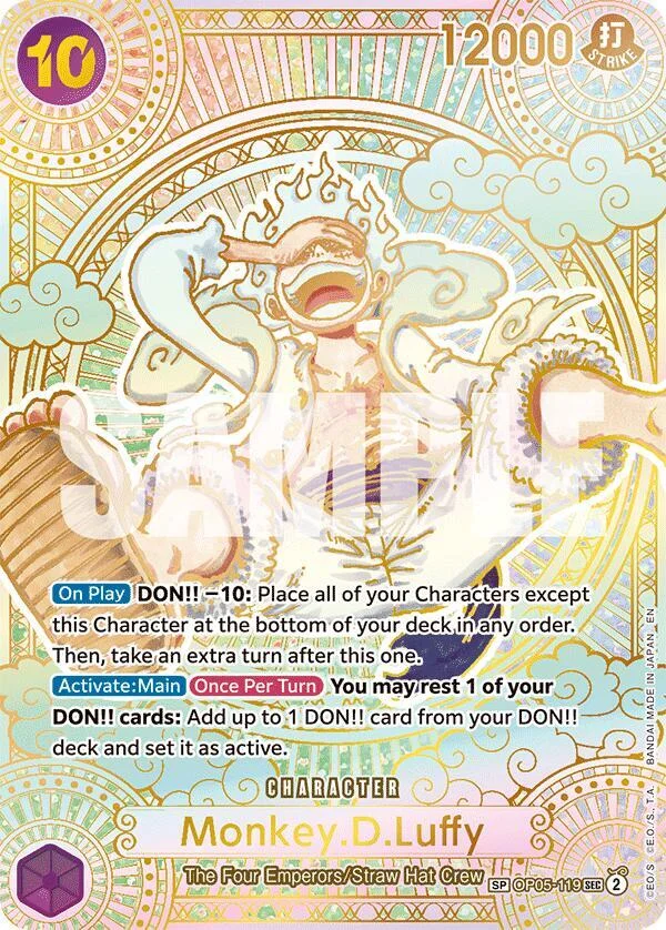 Monkey.D.Luffy, A Fist of Divine Speed OP05-119