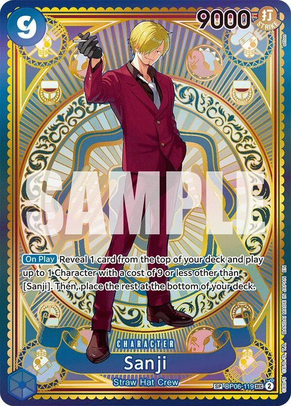 Sanji, A Fist of Divine Speed OP06-119