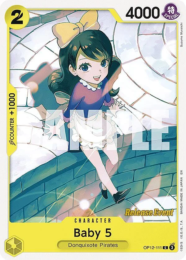 Baby 5, Legacy of the Master Release Event Cards OP12-111