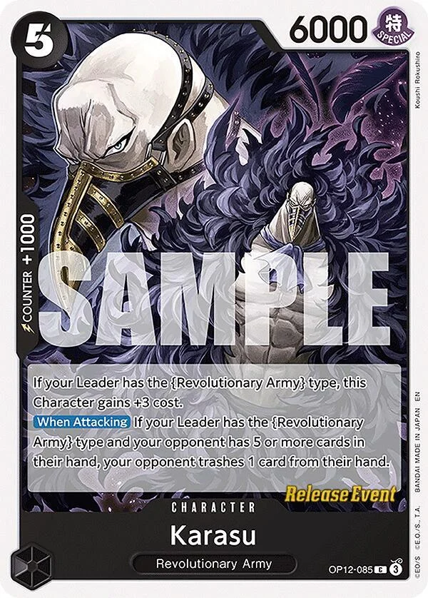 Karasu, Legacy of the Master Release Event Cards OP12-085
