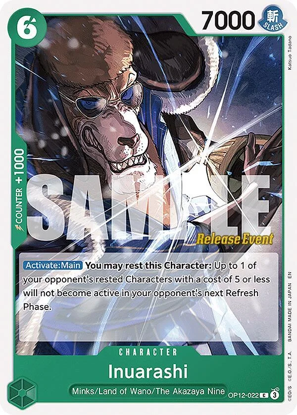 Inuarashi, Legacy of the Master Release Event Cards OP12-022