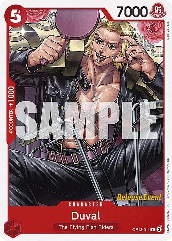 Duval, Legacy of the Master Release Event Cards OP12-011