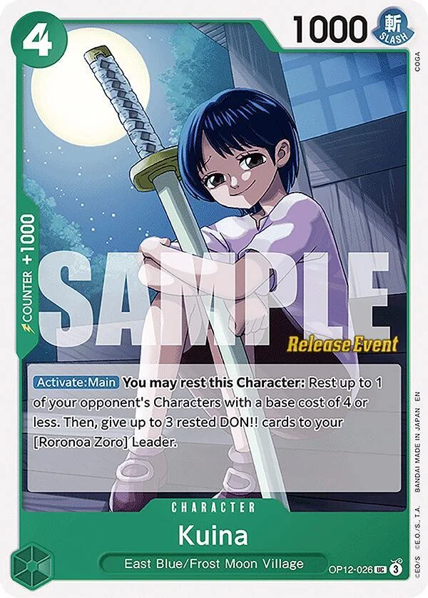 Kuina, Legacy of the Master Release Event Cards OP12-026