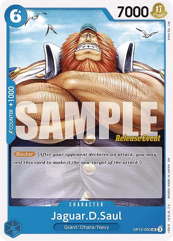 Jaguar.D.Saul, Legacy of the Master Release Event Cards OP12-050