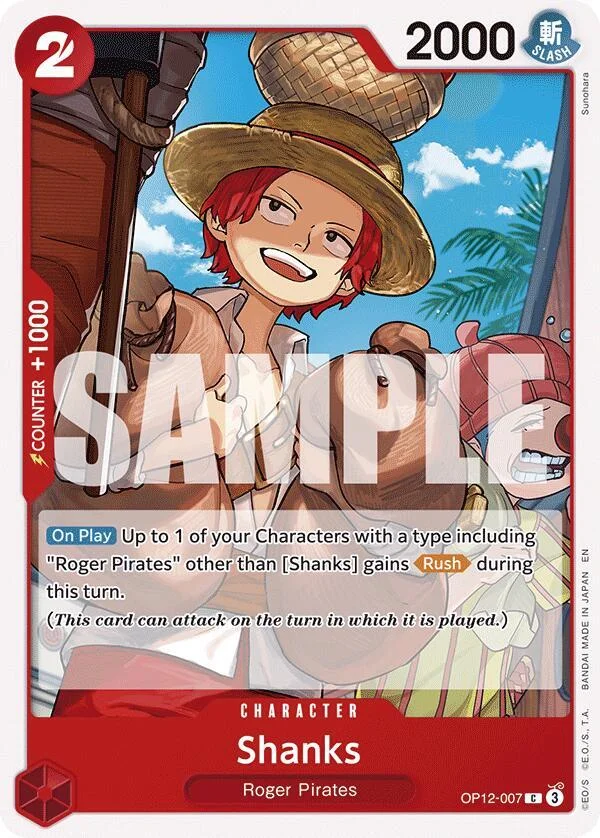 Shanks, Legacy of the Master OP12-007