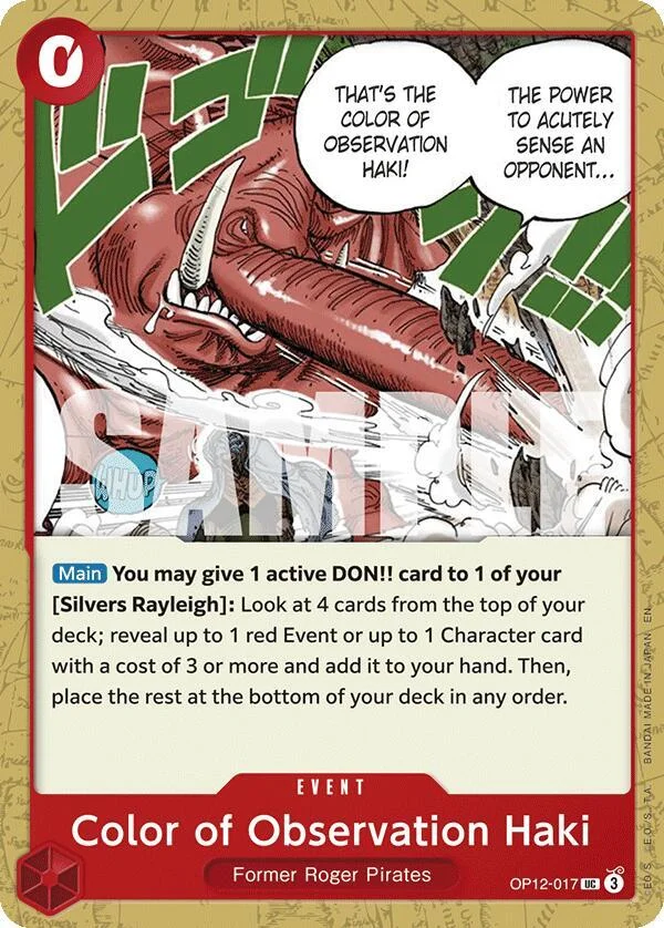 Color of Observation Haki, Legacy of the Master OP12-017