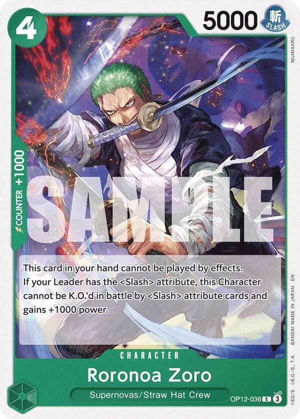 Roronoa Zoro, Legacy of the Master OP12-036