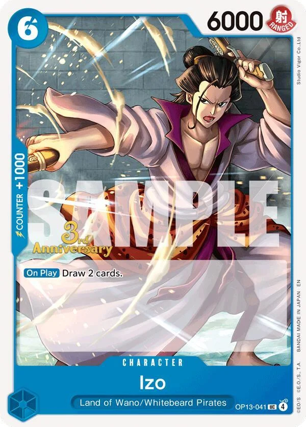 Izo, Carrying On His Will: 3rd Anniversary Tournament Cards OP13-041