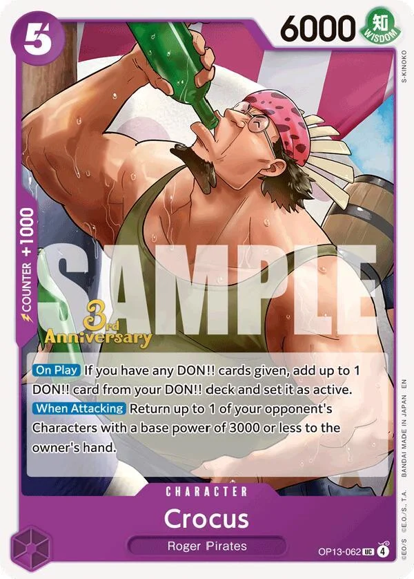 Crocus, Carrying On His Will: 3rd Anniversary Tournament Cards OP13-062