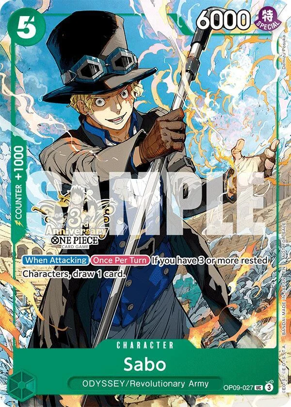 Sabo, Carrying On His Will: 3rd Anniversary Tournament Cards OP09-027