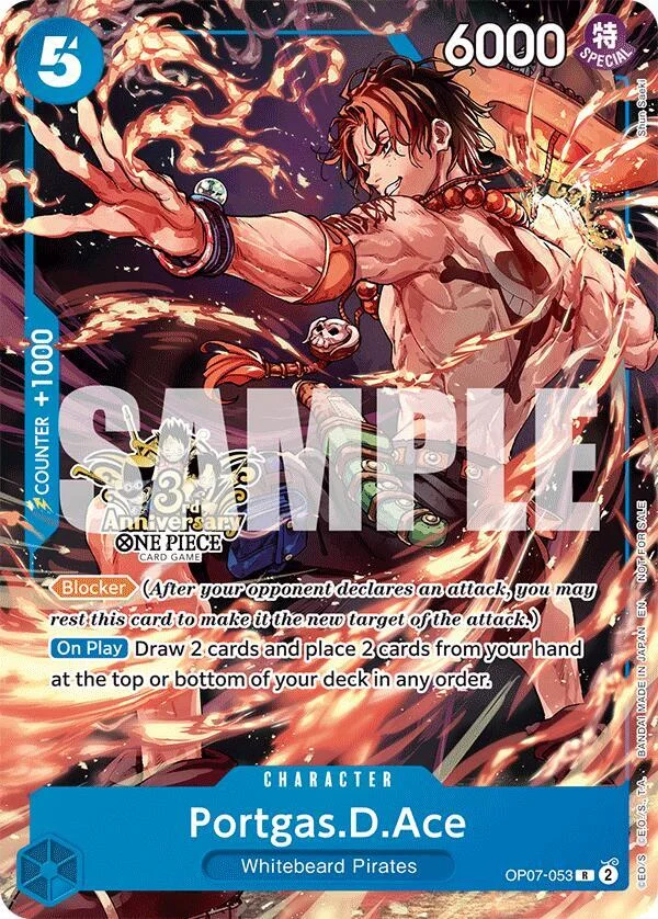 Portgas.D.Ace, Carrying On His Will: 3rd Anniversary Tournament Cards OP07-053