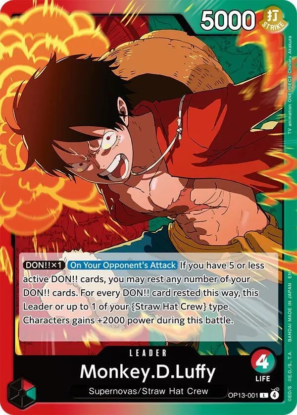Monkey.D.Luffy, Carrying On His Will OP13-001
