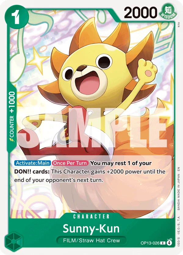 Sunny-Kun, Carrying On His Will OP13-026